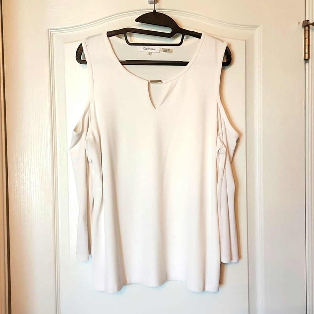 Calvin Klein Cold Shoulder Top
